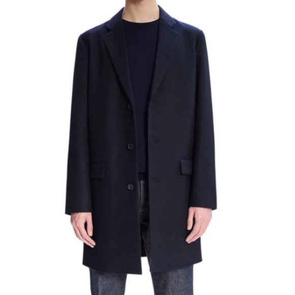 A.P.C. Men's Visconti Coat in Navy Blue Size M - Picture 1 of 9